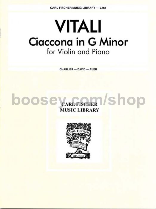 charlier auer vitali chaconne g min vitali chaconne violin sheet music