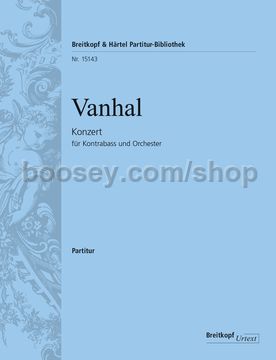 vanhal johann baptist concerto for double bass orchestra full vanhal bass concerto sheet music