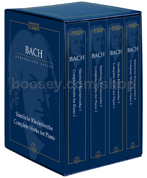 johann sebastian bach complete piano works in 4 volumes bach complete works