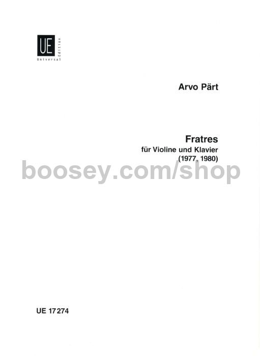 arvo part fratres violin piano arvo part fratres violin sheet music