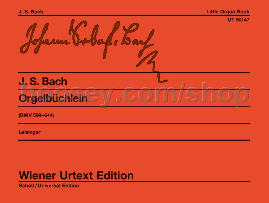 Johann Sebastian Bach Orgelbuchlein (Little Organ Book) (Wiener