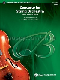 Concerto for String Orchestra (from Concerto a Quattro) (String Orchestra Conductor Score)