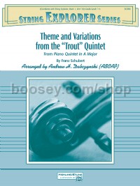 Theme and Variations from the "Trout" Quintet (String Orchestra Score & Parts)