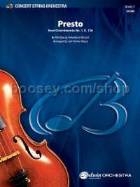 Presto (String Orchestra Conductor Score)