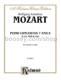 Concertos: No. 7 for Three Pianos (K. 242); No. 8 (K. 246) (Miniature Score)