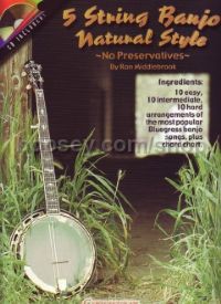 5 String Banjo Natural Style No Preservatives (Book & CD)