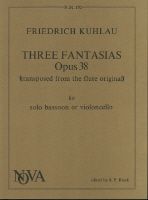 Three Fantasias Op. 38 bassoon