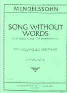 Song Without Words Dmaj Op. 109 Vlc/Piano