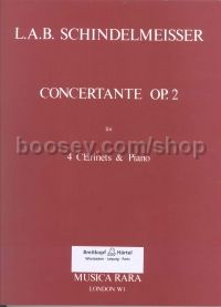 Concertante Op. 2 fro 4 clarinets