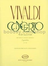Flute Concerto in D FIV/14 'Il Gardellino' for Flute & Piano