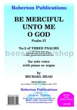 Be Merciful Unto Me O God for high voice & piano