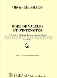 Mode de valeurs et d'intensitées (4 Études de rythme, No. 2) - piano