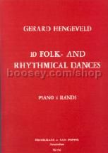 10 Folk and Rhythmical Dances for piano 4-hands