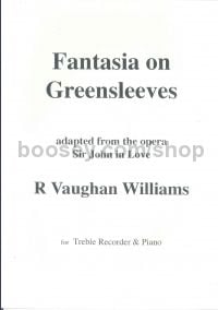 Fantasia On Greensleeves (arr. treble recorder & piano)