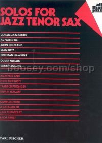 Solos For Jazz Tenor Sax Atj302
