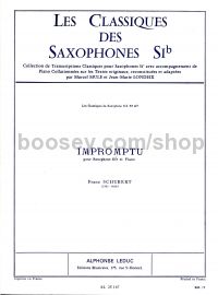 Classique Saxophone Sib No.117: Schubert Impromptu