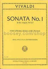 Sonata No. 1 in B-flat major, RV 47 - for Double Bass