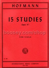 Studies (15) Op. 87 viola