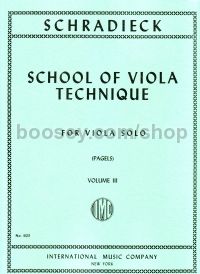School of Viola Technique vol.3