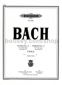 Sonata & Partita No1 viola