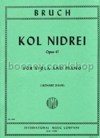 Kol Nidrei Op. 47 Viola & Piano
