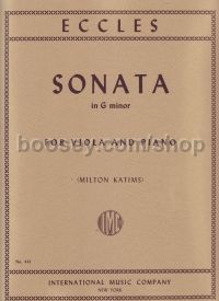 Sonata In Gmin arr viola & piano