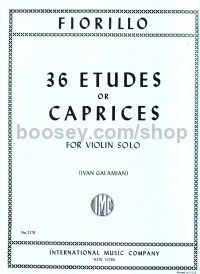 36 Etudes Or Caprices Solo Violin