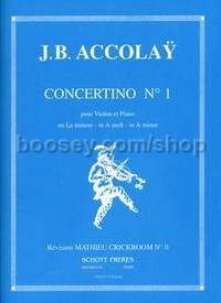 Concertino No1 amin Violin   