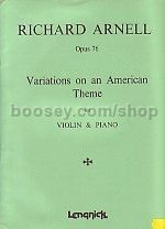 Variations On An American Theme Op. 76 Violin