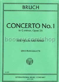 Concerto No.1 Gmin Op. 26 (Violin & Piano)