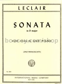 Sonata Dmaj violin