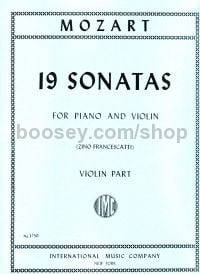 Sonatas (19) violin