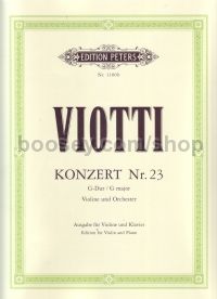 Concerto No23 G: Violin Piano