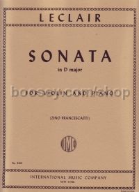 Sonata D Violin & Piano