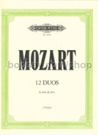 Duets (12 Easy) K496a 2 violins