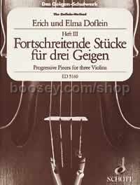 Progressive Pieces For 3 Violins Book 3
