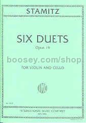 Six Duets Op. 19, violin/cello 