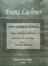 Two German Songs clarinet Bb