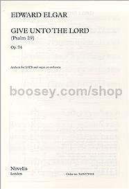 Give unto the Lord (SATB)