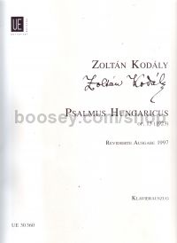 Psalmus Hungaricus - vocal score