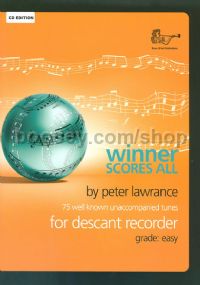 Winner Scores All - Descant Recorder (Book & CD)