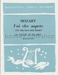 Voi Che Sapete from "The Marriage of Figaro" (Mezzo-Soprano & Piano)
