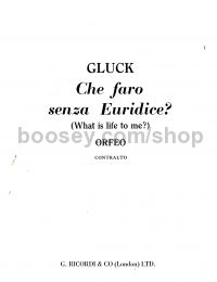 Che Faro Senza Euridice? It/Eng for Voice & Piano