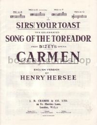 Sirs Your Toast from Carmen (key: E)
