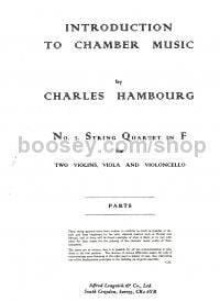 Hambourg String Quartet In F 2vln/vla/cl Parts 