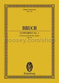 Concerto for Violin No.1 in G Minor, Op.26 (Violin & Orchestra) (Study Score)