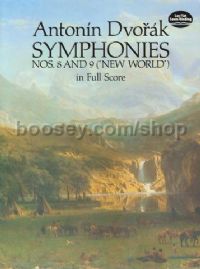 Symphony No.8 & No9 'New World' Dover (Full Score)