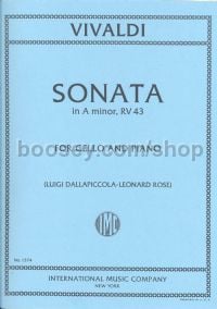 Sonata A Minor Fxiv/3 Cello 