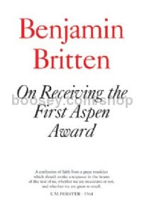 On Receiving the Aspen Award (Britten)