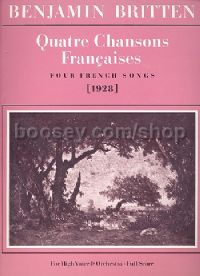 Quatre Chansons Françaises (Soprano & Orchestra)